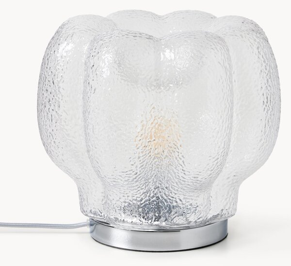 Malá stolová lampa zo skla Umali