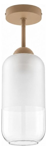 BRILAGI - LED Prisadené svietidlo RETRO GLASS 1xE27/60W/230V pr. 14 cm béžová/biela