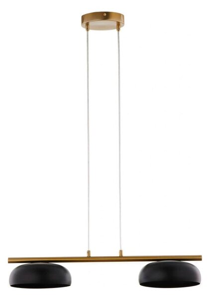 Luster na lanku OLAF 2xGX53/12W/230V čierna/zlatá