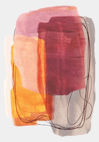 Ilustrácia Abstract Brush 2, Mareike Böhmer, (30 x 40 cm)