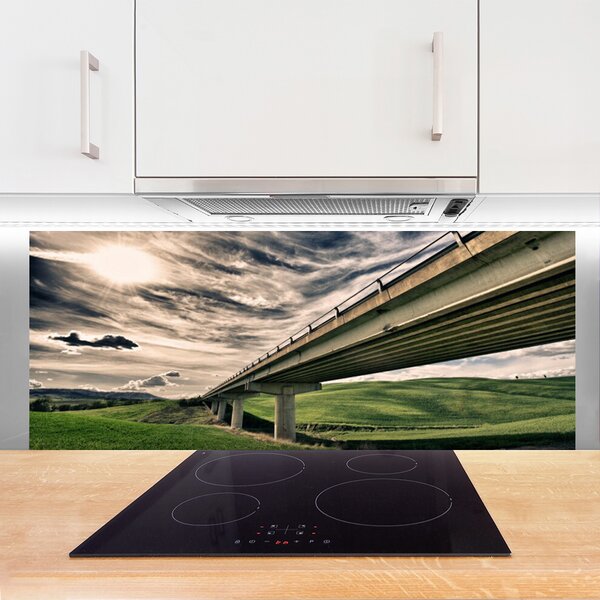 Nástenný panel  Diaľnica most údolie 125x50 cm
