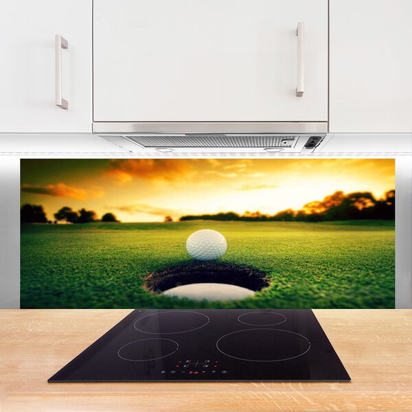 Nástenný panel  Golfový loptička tráva príroda 125x50 cm