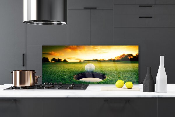 Nástenný panel  Golfový loptička tráva príroda 125x50 cm