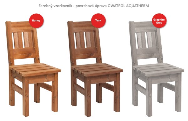 Drevená záhradná zostava PROWOOD z ThermoWood - SET S6 - Barový set - Set + dodanie náteru v odtieni GR. GREY + PCD 91