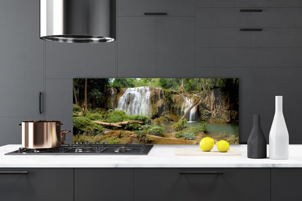 Nástenný panel  Vodopád rieka les príroda 125x50 cm