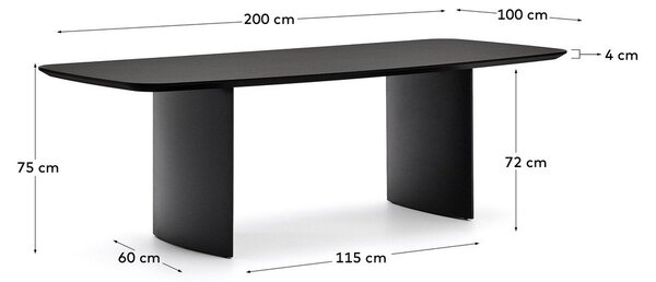 Jedálenský stôl 100x200 cm Litto – Kave Home