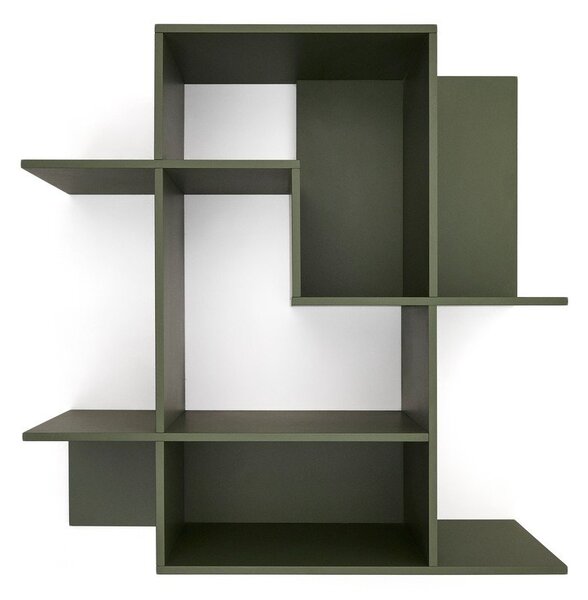 Zelený modulárny policový systém 80x80x25 cm Ina – Kave Home