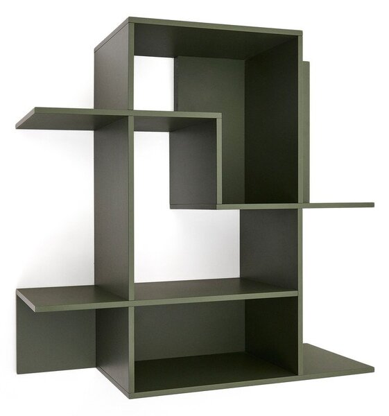Zelený modulárny policový systém 80x80x25 cm Ina – Kave Home