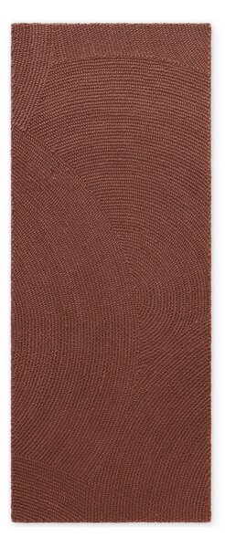 Ručne tkaný vlnený behúň v tehlovej farbe 80x200 cm Calmio – Hanse Home