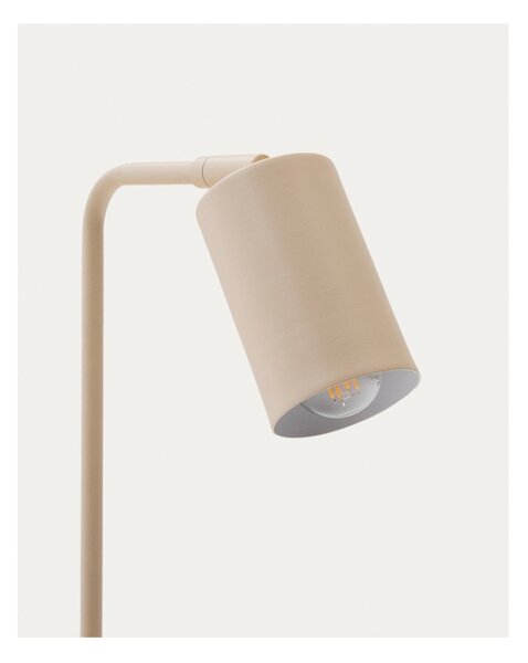 Béžová kovová stolová lampa (výška 49 cm) Manie – Kave Home