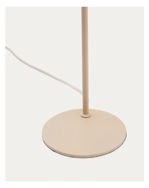 Béžová kovová stolová lampa (výška 49 cm) Manie – Kave Home