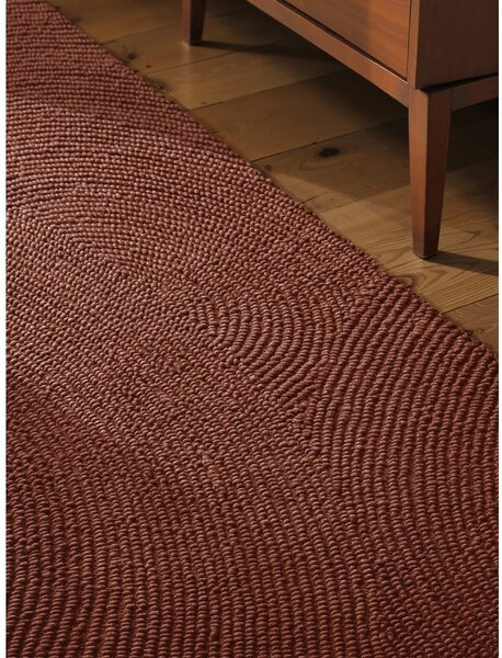 Ručne tkaný vlnený behúň v tehlovej farbe 80x200 cm Calmio – Hanse Home