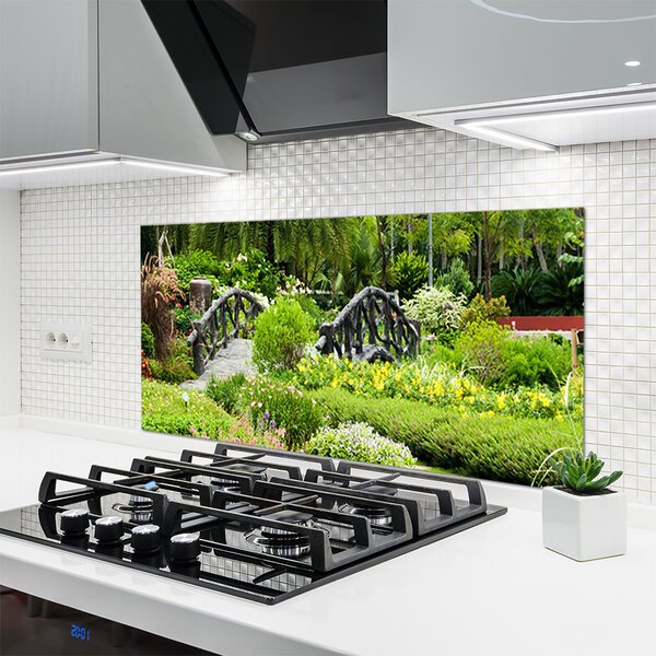 Nástenný panel  Botanická záhrada most umenie 120x60 cm