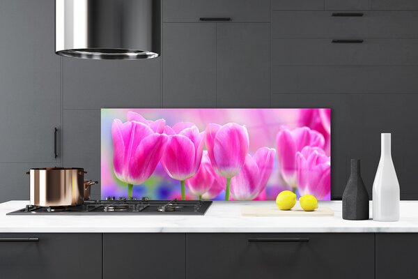 Nástenný panel  Tulipány 125x50 cm