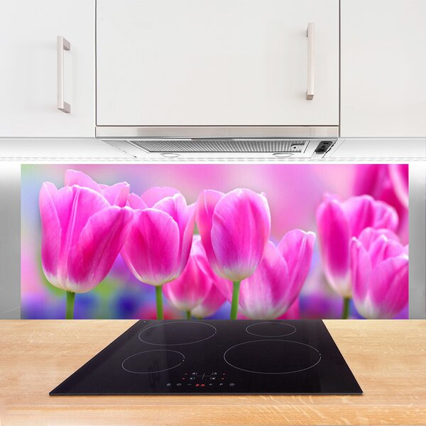 Nástenný panel  Tulipány 125x50 cm
