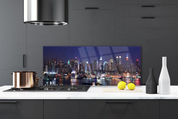 Nástenný panel  Mrakodrapy mesto domy 125x50 cm