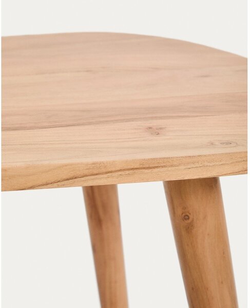 Konferenčný stolík z masívu akácie v prírodnej farbe 60x110,5 cm Duvani – Kave Home