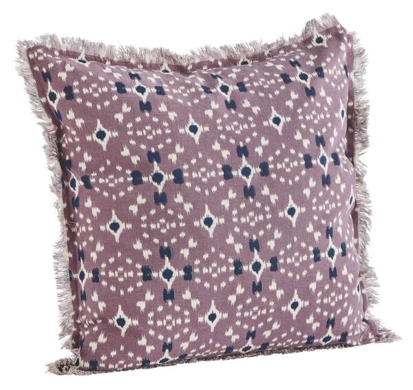 Bavlnený poťah na vankúš Dusty lilac/White/Blue 50 × 50 cm