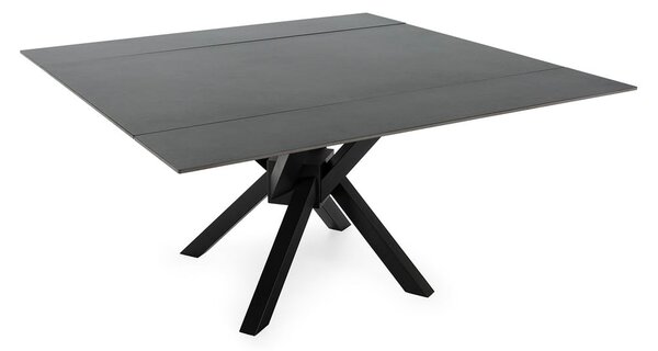 Rozkladací jedálenský stôl s prídavnou doskou s doskou z kameňa 90x150 cm Arlene – Marckeric