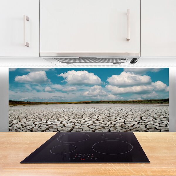 Nástenný panel  Vyschnutá rieka príroda 125x50 cm