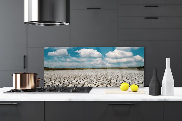 Nástenný panel  Vyschnutá rieka príroda 125x50 cm