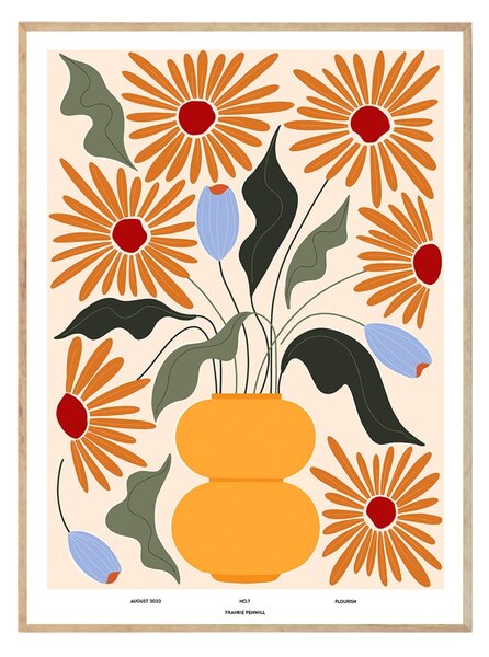 Autorský plagát Flourish by Frankie Penwill 50x70 cm