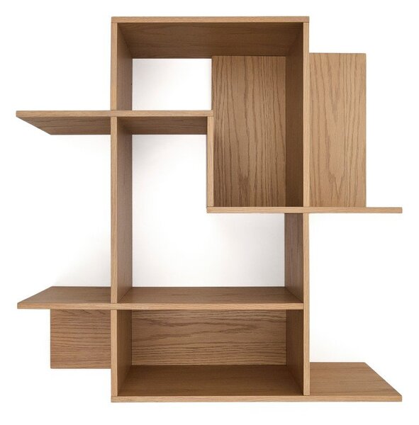 Modulárny policový systém v dekore duba v prírodnej farbe 80x80x25 cm Ina – Kave Home