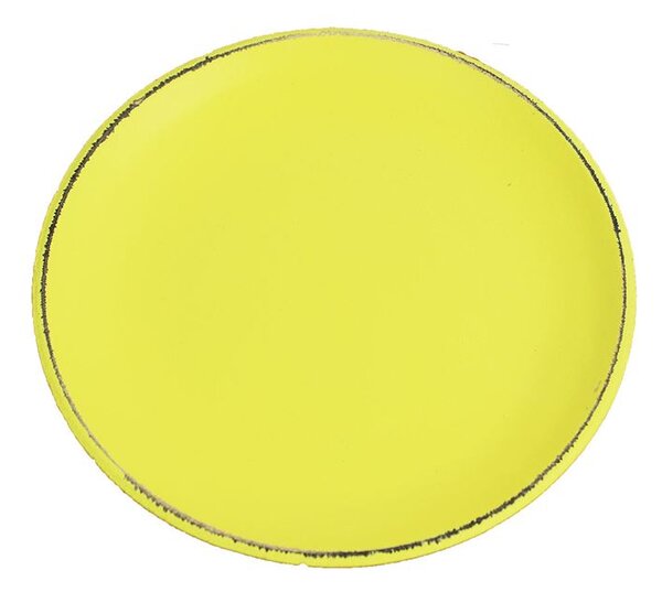 Drevený podnos guľatý sv.žltý D0767-02