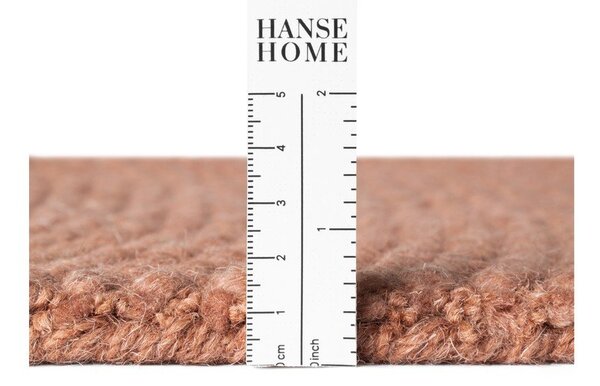 Ručne tkaný vlnený behúň v terakotovej farbe 80x200 cm Calmio – Hanse Home