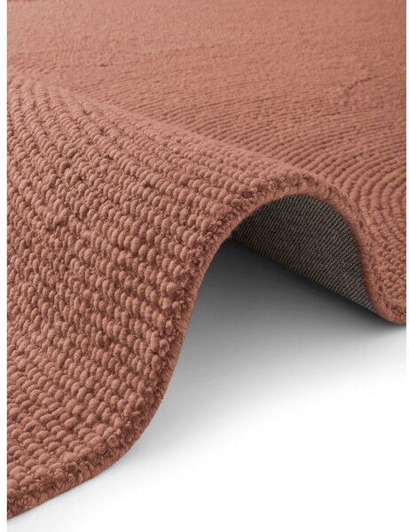 Ručne tkaný vlnený behúň v terakotovej farbe 80x200 cm Calmio – Hanse Home