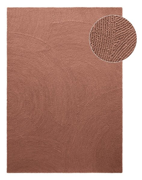 Ručne tkaný vlnený koberec v terakotovej farbe 80x150 cm Calmio – Hanse Home