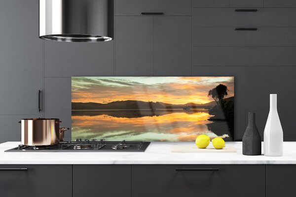 Nástenný panel  Voda hory príroda 125x50 cm