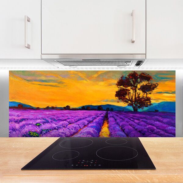 Nástenný panel  Pole príroda 125x50 cm