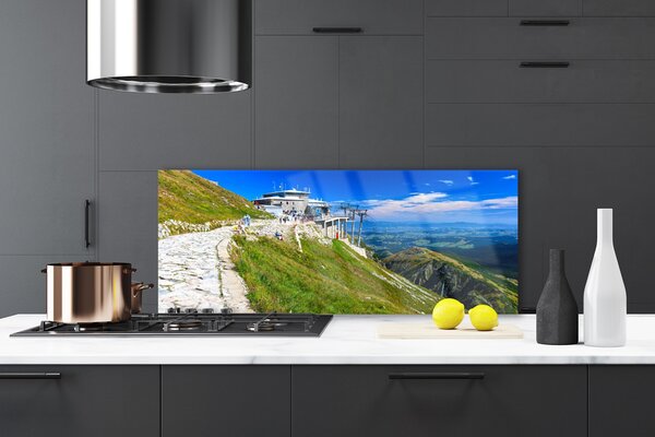 Nástenný panel  Hory chodník príroda 125x50 cm