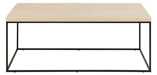 Béžový konferenčný stolík s doskou v dekore mramoru 55x110 cm Barossa – Actona
