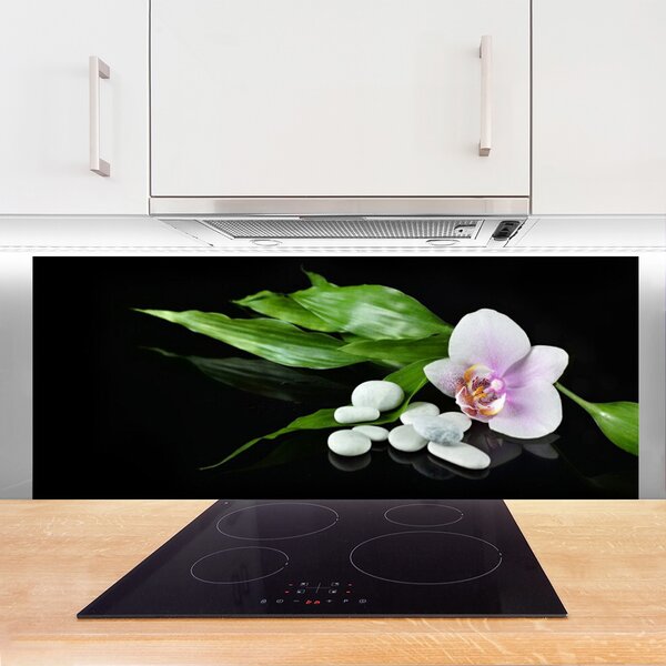 Nástenný panel  Kvet kamene lístie 125x50 cm