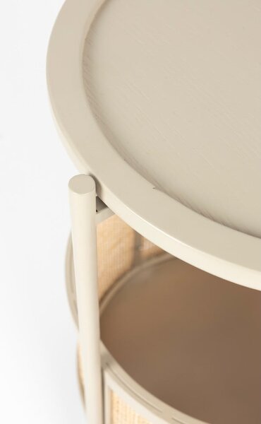 Okrúhly odkladací stolík ø 30 cm Makoto – White Label