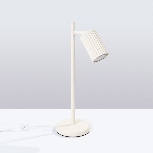 Krémová stolová lampa (výška 43 cm) Gleam – Sollux