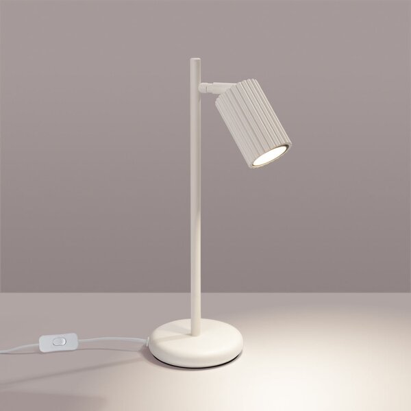Krémová stolová lampa (výška 43 cm) Gleam – Sollux