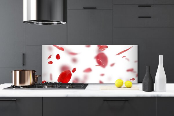Nástenný panel  Ruže plátky 125x50 cm