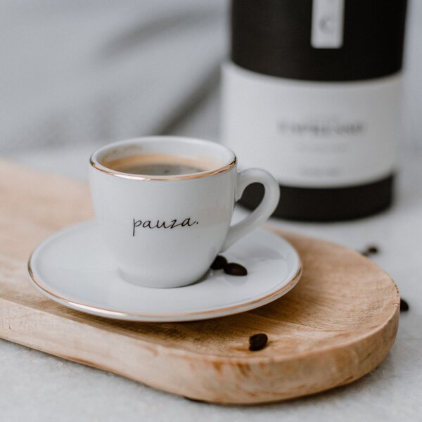 Šálka na espresso s podšálkou Pauza 90 ml, 0,09 l