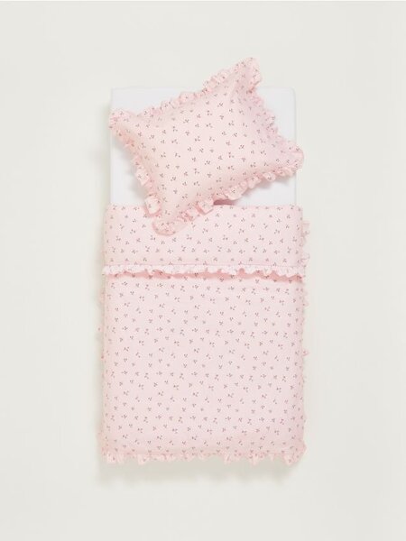 Sinsay - Bavlnená posteľná súprava - pastelová ružová