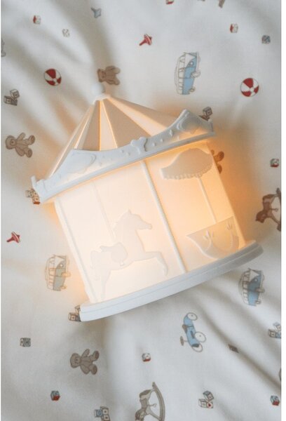Slonovinové detské nočné svietidlo Carousel Off-White – Cam Cam Copenhagen