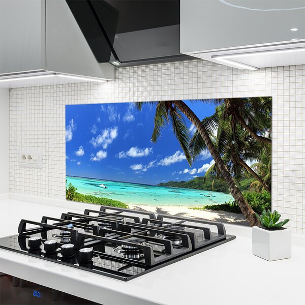 Nástenný panel  Palma strom more krajina 120x60 cm