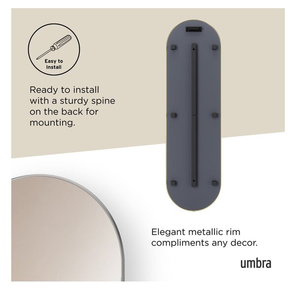 Nástenné/stojacie zrkadlo 46x157 cm Hubba – Umbra