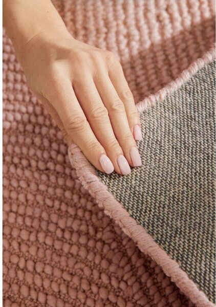 Ručne tkaný vlnený behúň v terakotovej farbe 80x200 cm Calmio – Hanse Home