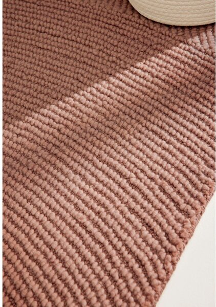 Ručne tkaný vlnený behúň v terakotovej farbe 80x200 cm Calmio – Hanse Home