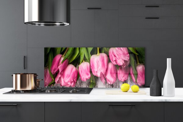 Nástenný panel  Tulipány 125x50 cm