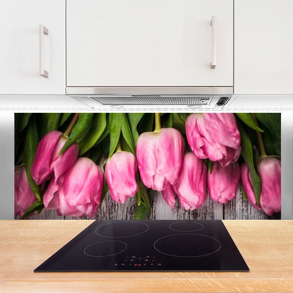 Nástenný panel  Tulipány 125x50 cm