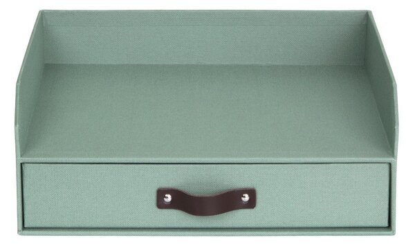 Zelený kartónový organizér do zásuvky/na dokumenty Walter Canvas Paper Laminate – Bigso